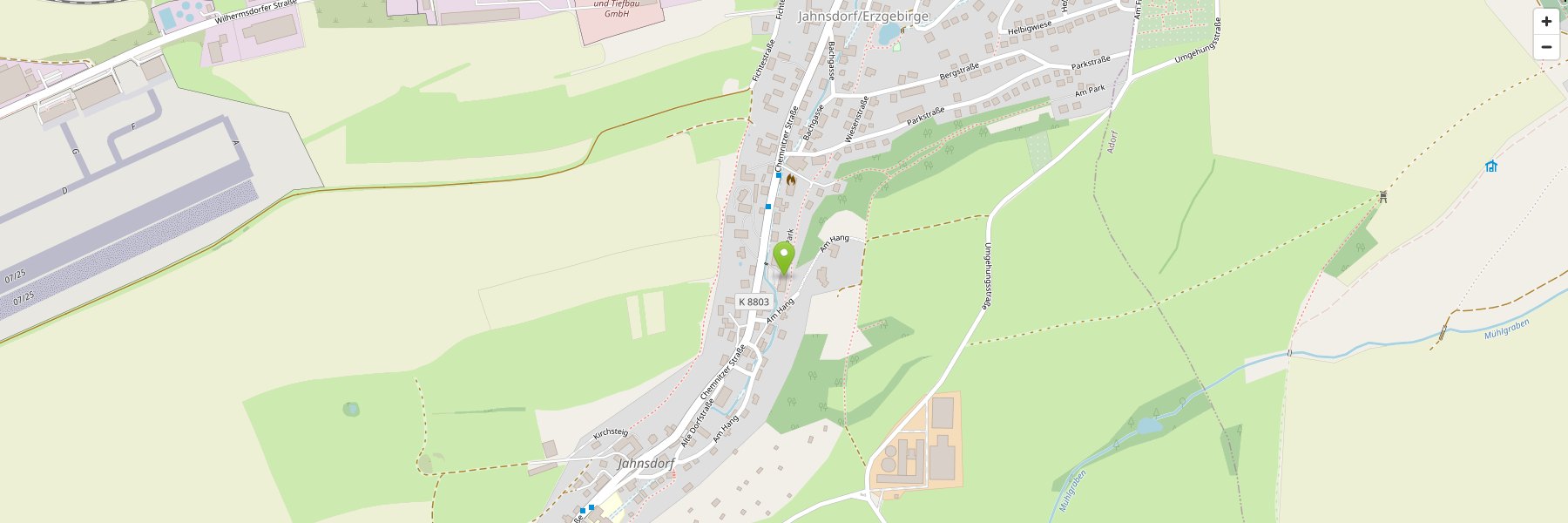 Karte: Chemnitzer Straße 61a, 09387 Jahnsdorf/Chemnitz